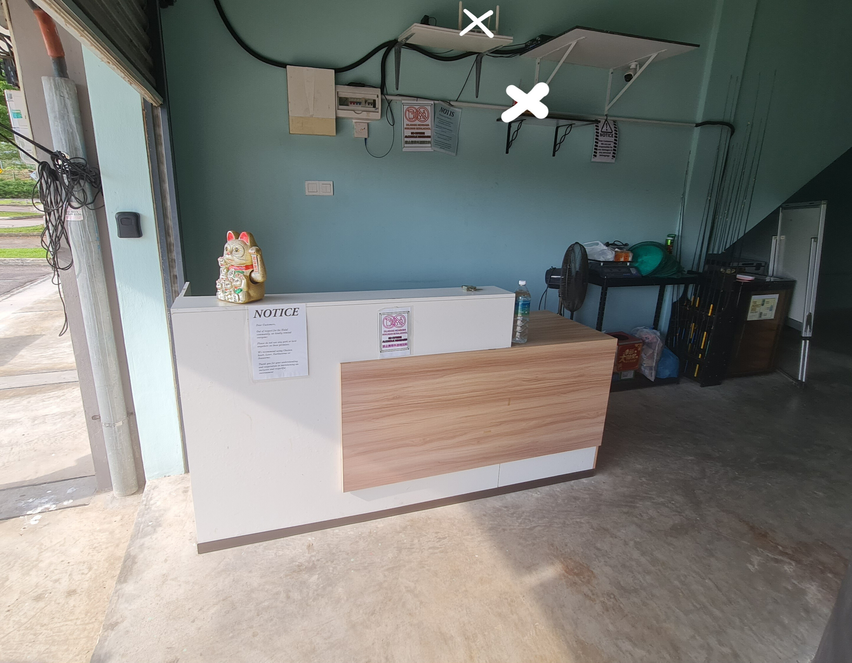 Kolam pancing udang Prawning shop for sale