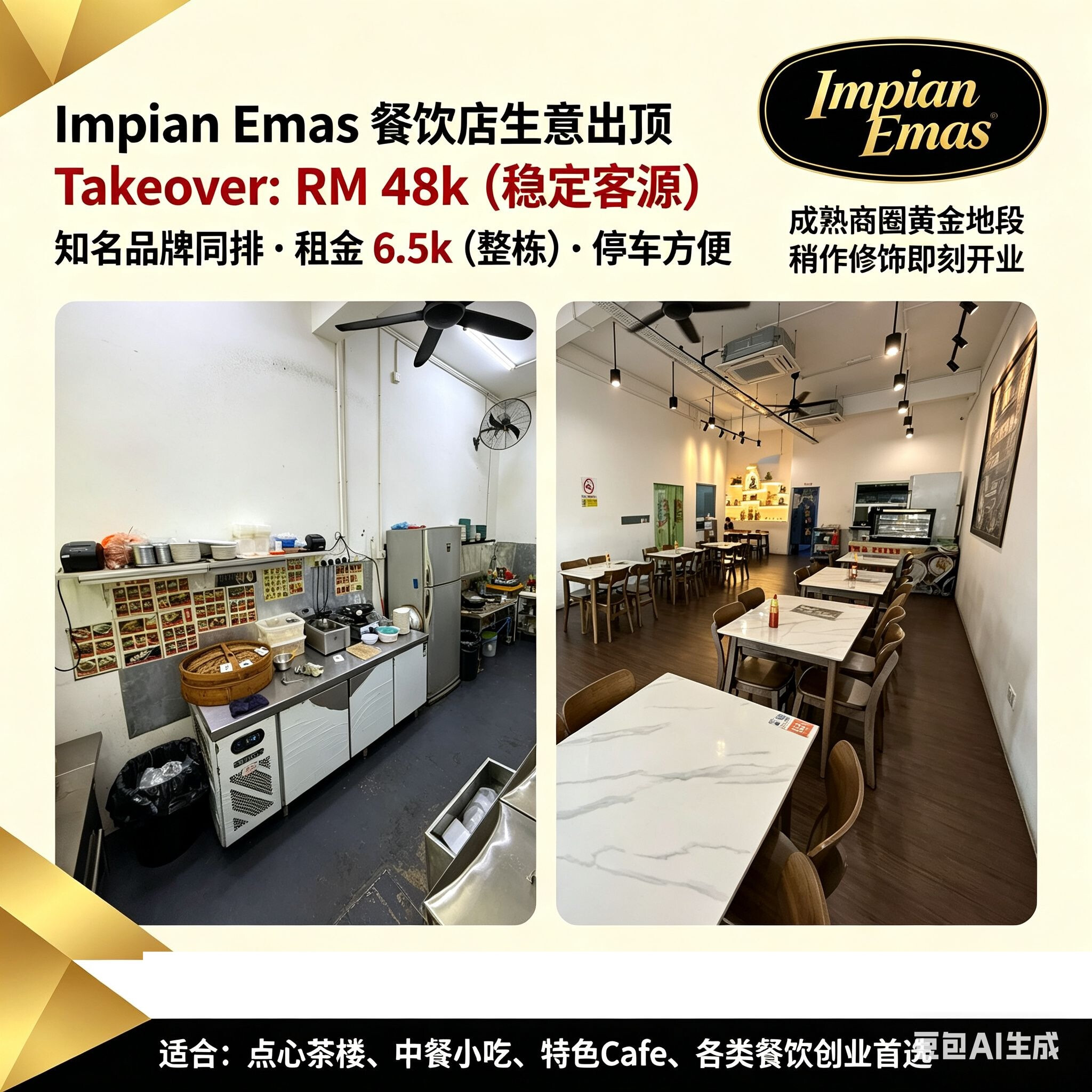 Impian Emas 餐饮店出顶