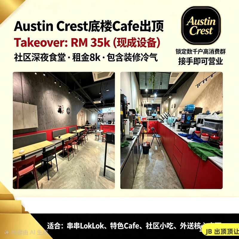 Austin Crest 底楼 Cafe 出顶