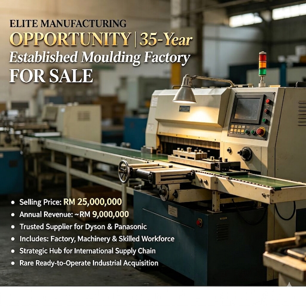 35-Year Established Moulding Factory for Sale at Johor Bahru