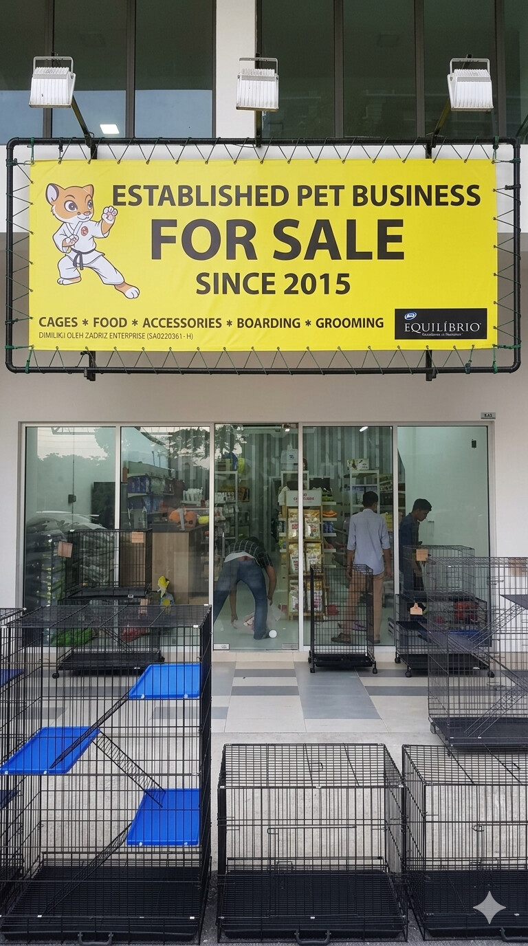 PETS BUSINESS SHAH ALAM FOR SALE