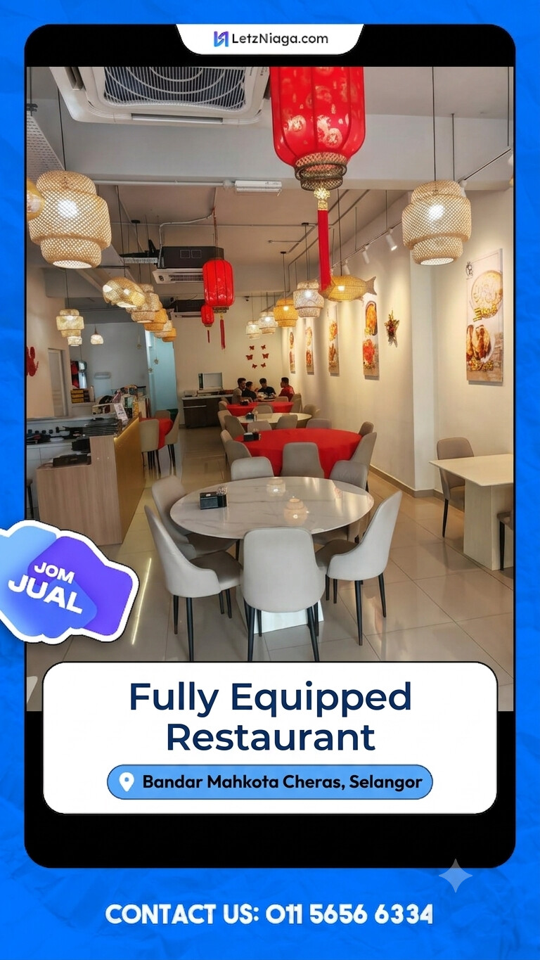 Fully Equipped Restaurant @ Bandar Mahkota Cheras, Selangor