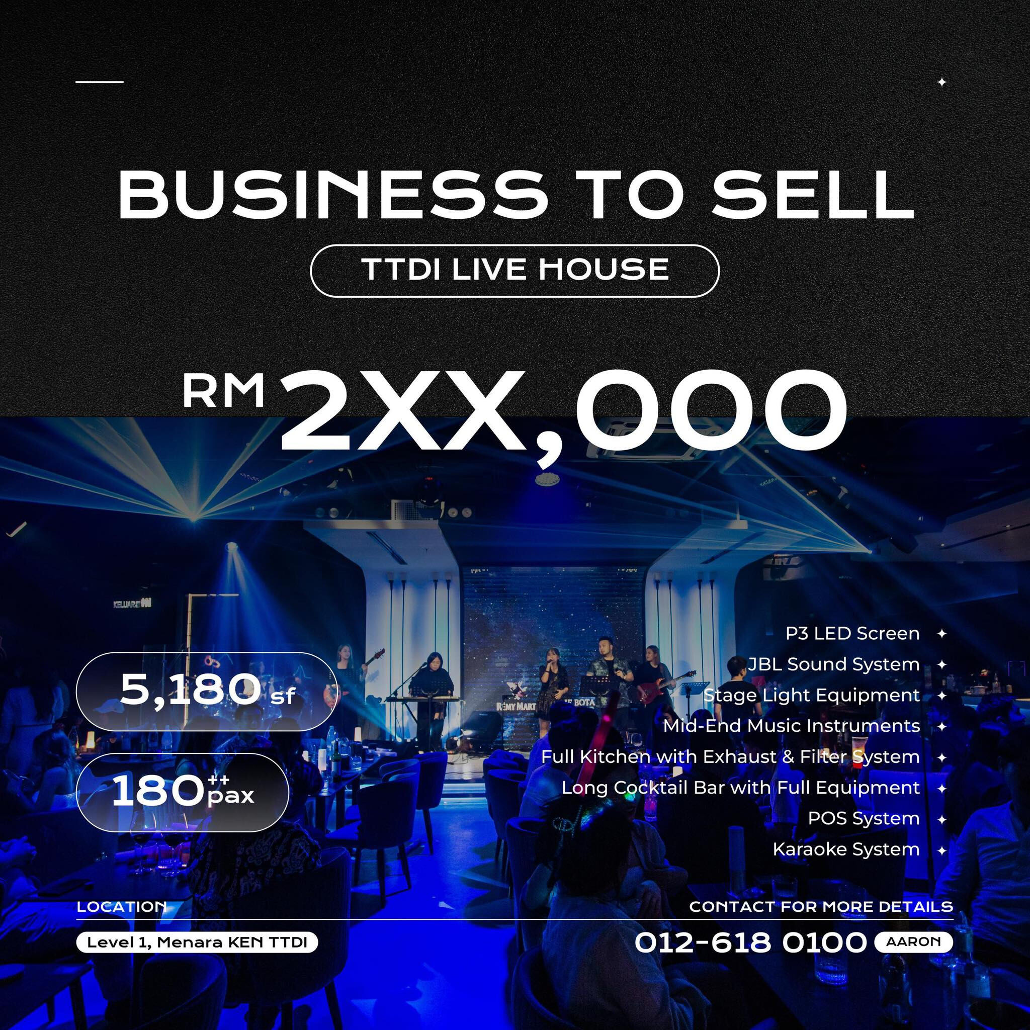 Business for Sale at TTDI Live House