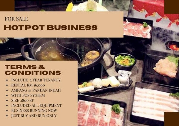  Hot Pot Restaurant for Sale – Pandan Indah, Ampang